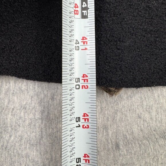 DOMINIC BELLISSIMO Shearling Lambskin Leather Reversible Coat Jacket Sz 14 Black - Picture 8 of 13